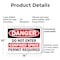 Signmission 10 in H x 14 in W, Plastic, Rectangle, Do Not Enter Confined Space Permit Required OS-2PACK-DS-P-1014-L-19329 - alternate 2